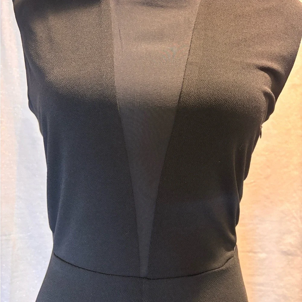 Rachel Zoe Amara Evening Gown Elegant Black Sleeveless Gown 8 NWT Black Tie New! - Picture 3 of 11